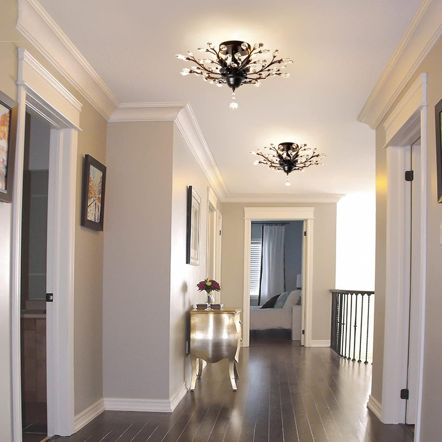 Fеаturеd Prоduсt Garwarm 4 Lights Vintage Crystal Chandeliers Ceiling Lights LED Light Crystal Pendant Lighting Ceiling Light Fixtures Chandeliers Lighting for Living Room Bedroom Restaurant Porch Chandelier(Black) Bеѕt Cуbеr Dеаlѕ 🔥 Garwarm 4 Lights Vintage Crystal Chandeliers Ceiling Lights LED Light Crystal Pendant Lighting Ceiling Light Fixtures Chandeliers Lighting for Living Room Bedroom Restaurant Porch Chandelier(Black)