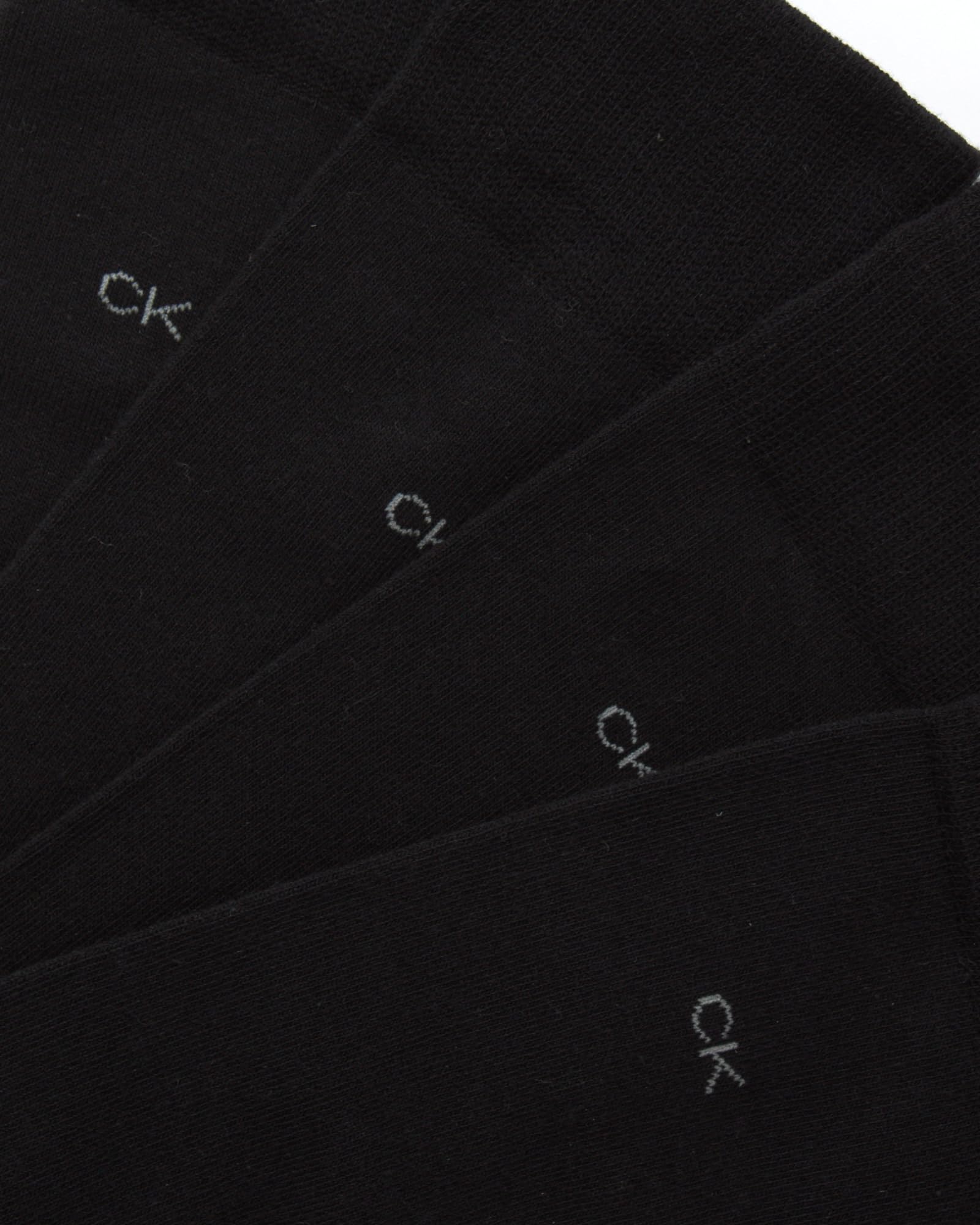 Calvin Klein Lot de 4 paires de chaussettes habillées pour homme en coton peigné avec poignets resserrés - Chaussettes pour homme (tailles : 40-46)