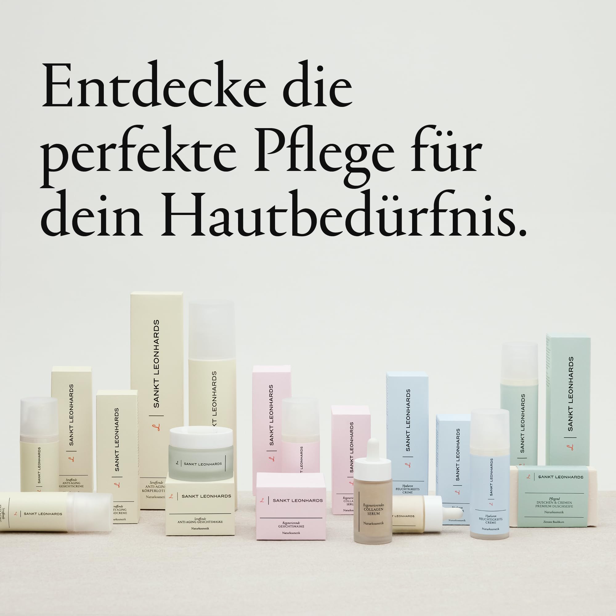 SANKT LEONHARDS - Regenerierendes Collagen Serum - 30ml - fördert die Collagen-Produktion & verbessert die Hautelastizität - mit Bio-Molke, Akazie, Vitamine B2 & C, Holunderblütenextrakt & Grünem Tee