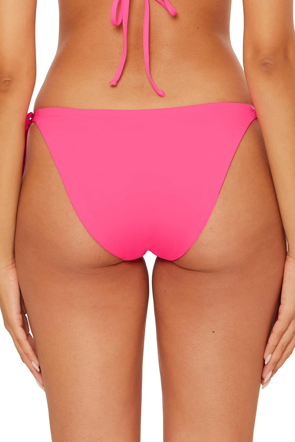 BECCA Women's Frills Tie Side Bikini Bottom, Cheeky Coverage, Swimwear Separates for Women