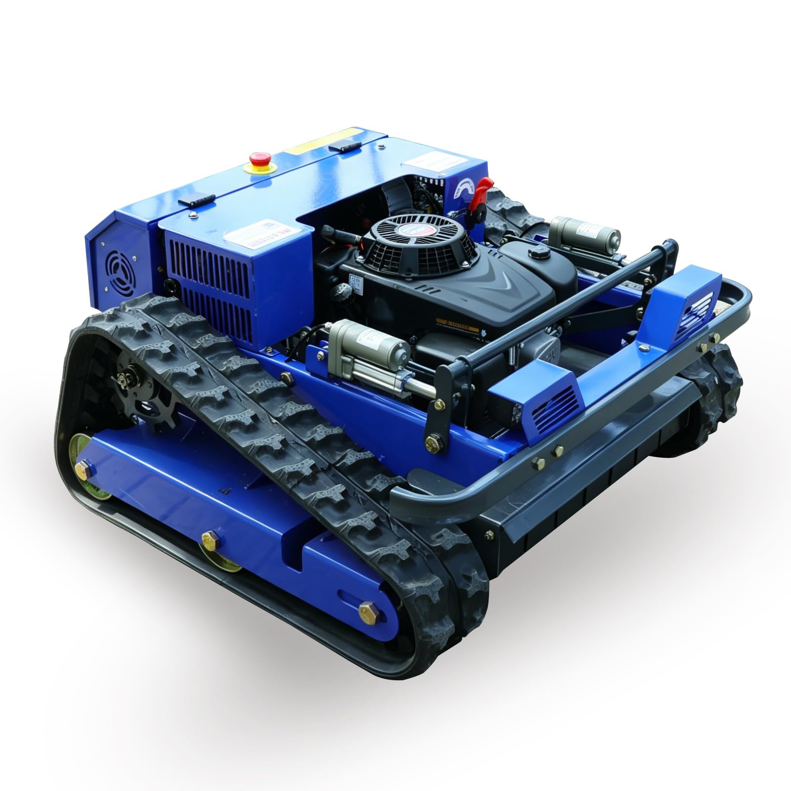 Tondeuses Robot, Tondeuse à Gazon télécommandée, Petite Tondeuse à Huile électrique Hybride à Quatre Roues motrices et désherbant, Tondeuse à Gazon Tout Terrain