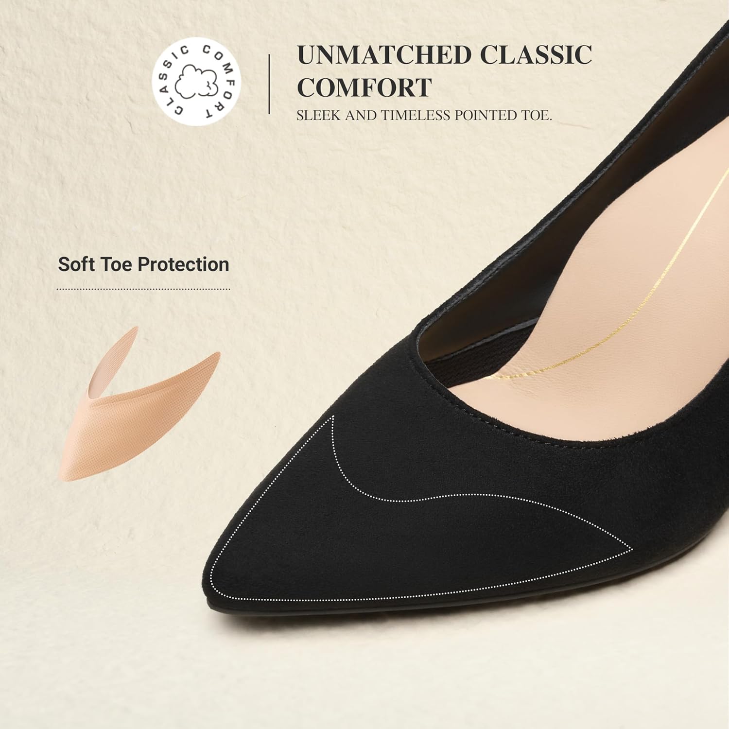 DREAM PAIRS Women's High Heels Pump Closed Pointed Toe Slip On Stiletto Dress Shoes Fashion Wedding Bridal Work Office Comfortable Pumps Shoes - Image 6