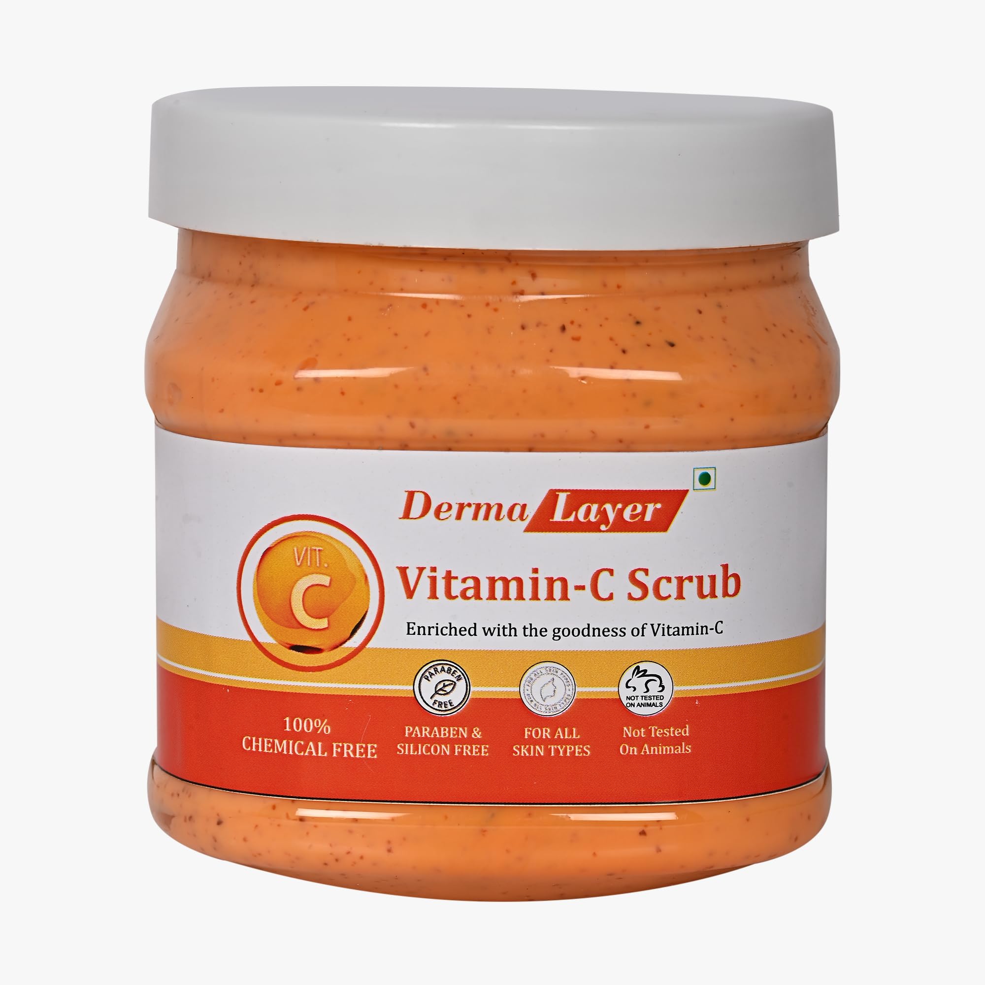 DERMALAYER Vitamin C Scrub For Face & Body | Enriched With Goodness of Vitamin C | Helps Smoothing & Deep Cleansing | Face & Body Cream Scrub For Women & Men 1000 ml-image-31