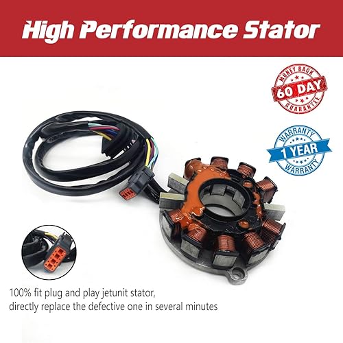 Miniatura 6 de Estátor para Polaris Jetski 4010170 SLTX B/Genesis/SLX 2/Pro 1200 /Virage TX 1999 2000 2001 2002