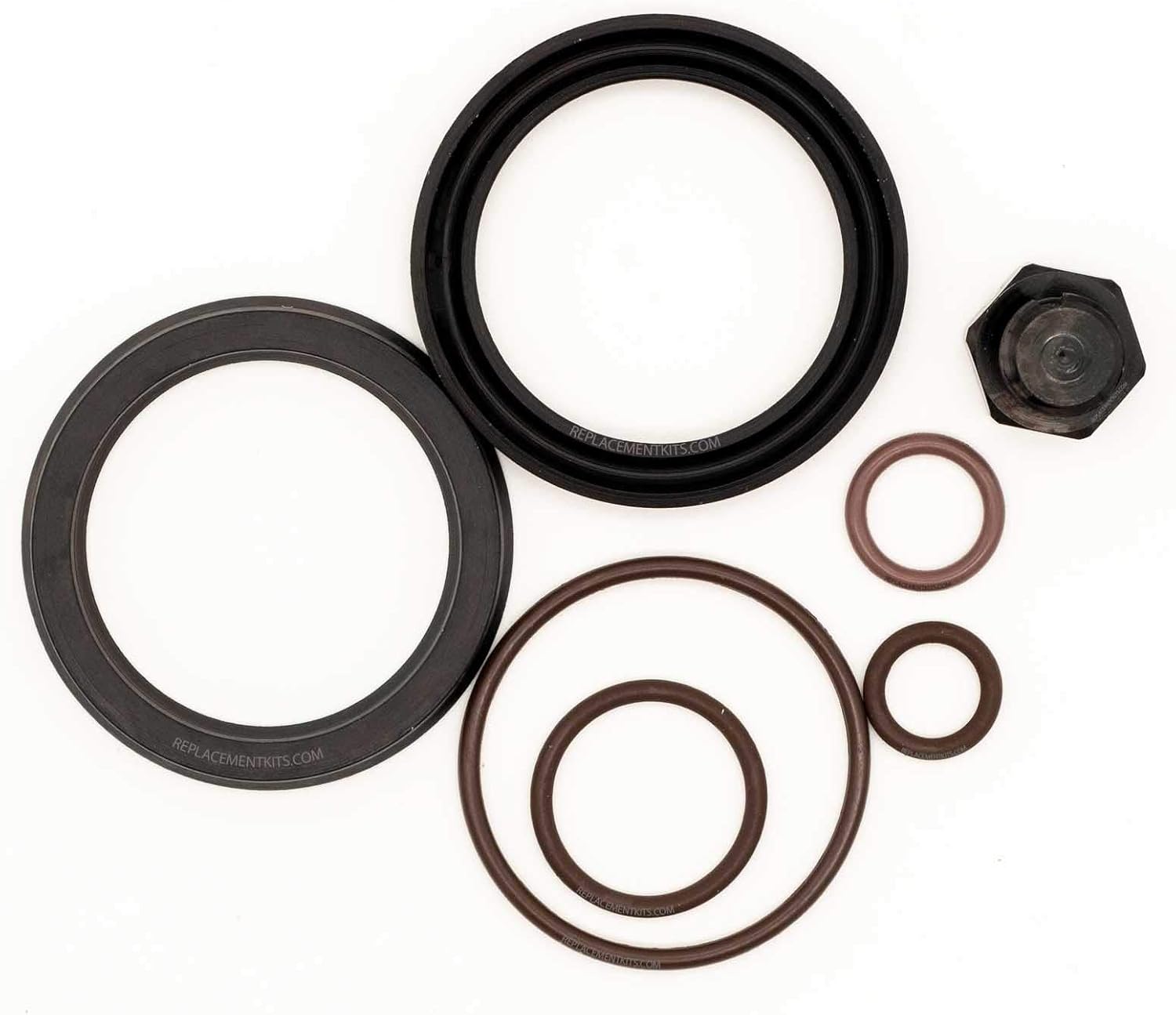 REPLACEMENTKITS.COM - Brand Fits Duramax 6.6L Fuel Filter Primer Rebuild Seal Kit with Viton O-Rings
