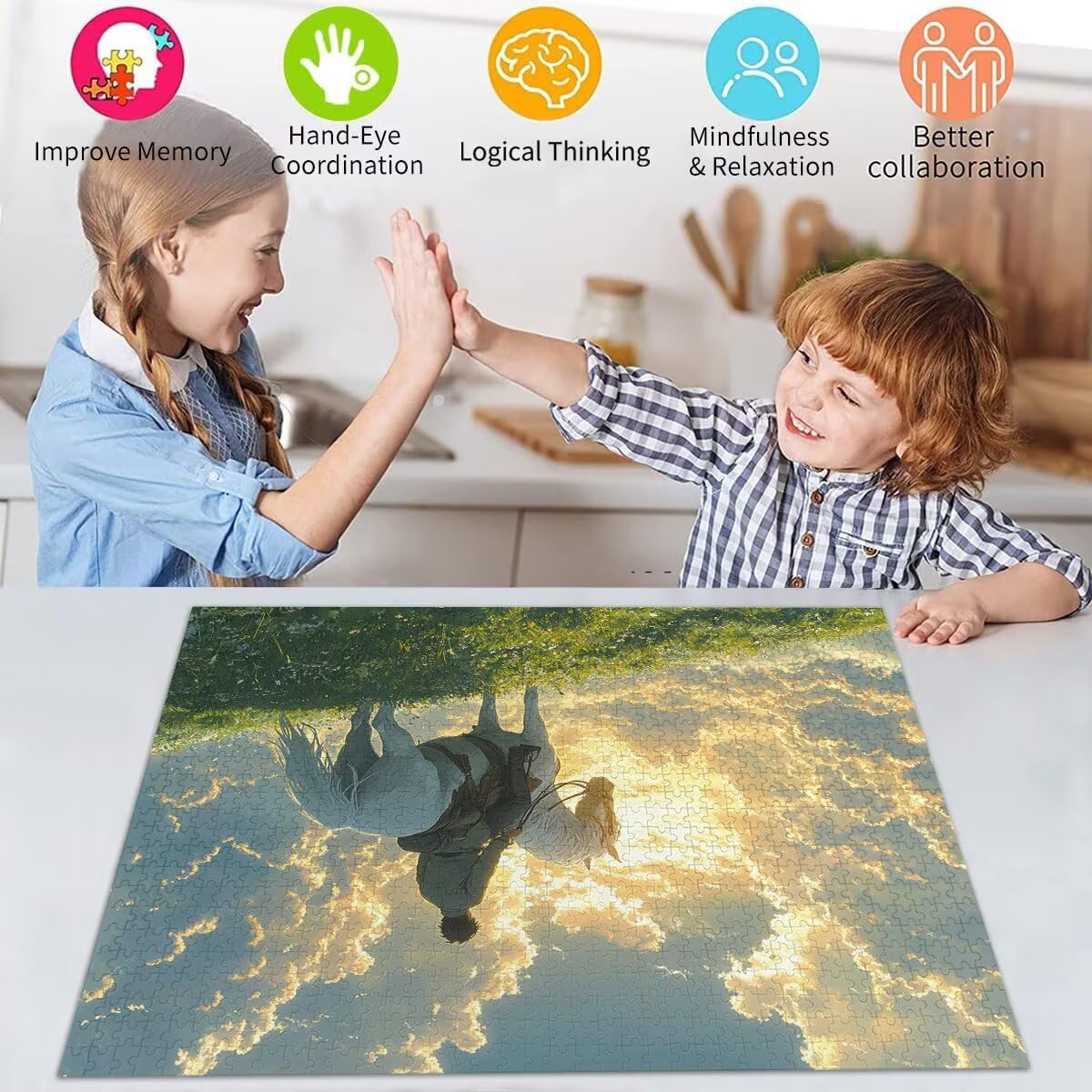 Puzzle Erwachsene 2000 Teile Pferd Landschaft Educa Jigsaw für Kinder ab 8 Jahren Mädchen Jungen, Erwachsene Impossible Klassische Puzzles Schwer, Anspruchsvoll Spielspaß, Als Geschenke 70x99cm t-628