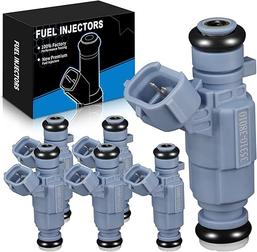 SZKAIDAG 35310-38010 para-Hyundai para-Inyectores de combustible Kia compatibles con Santa Fe Sonata XG350 1999-2006, Sorento Optima Amanti Sedona
