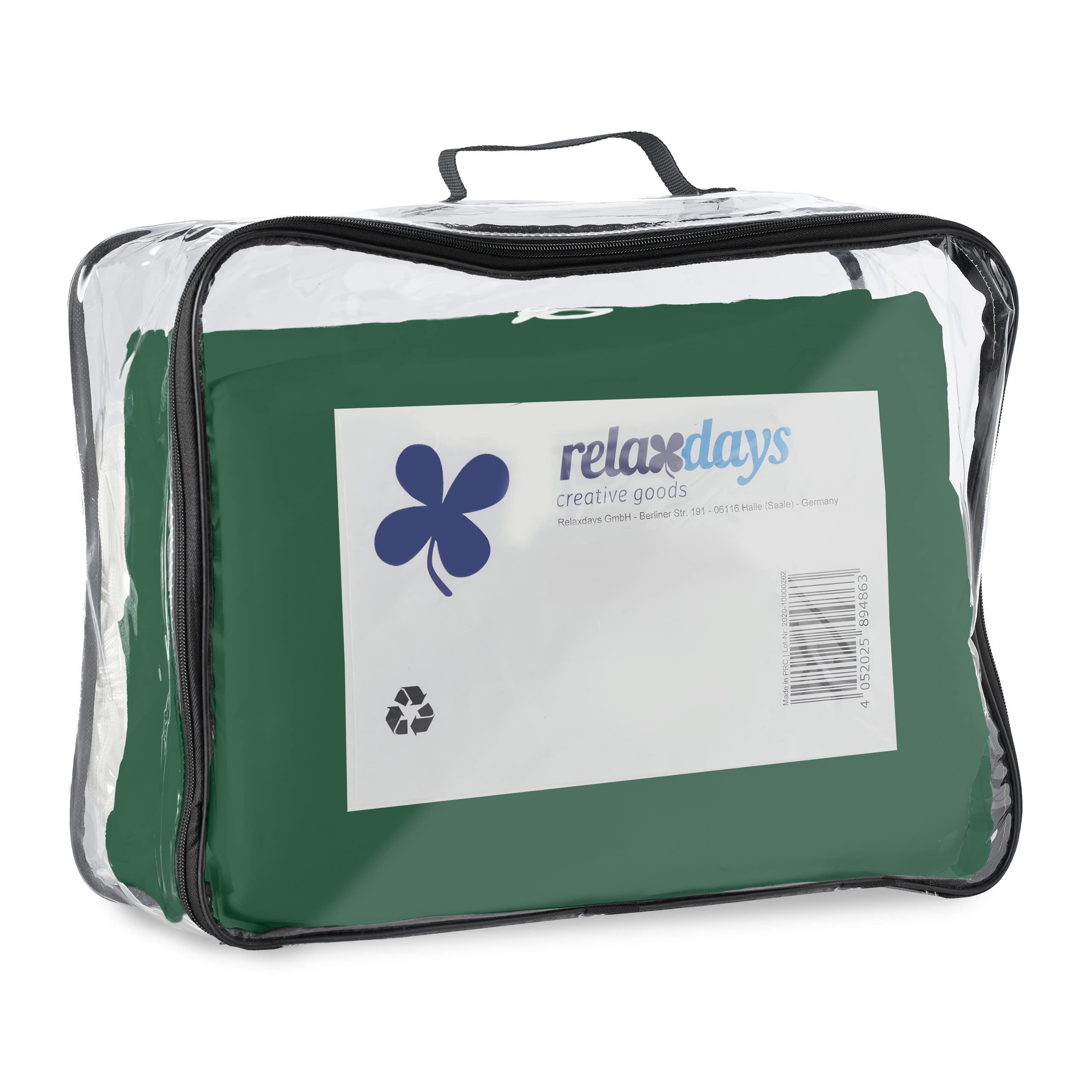 Relaxdays Tenda a Vela Rettangolare, Idrorepellente, Corde di Supporto, Terrazza, Ombra, Giardino, HL 3,5x4,5 m, Verde