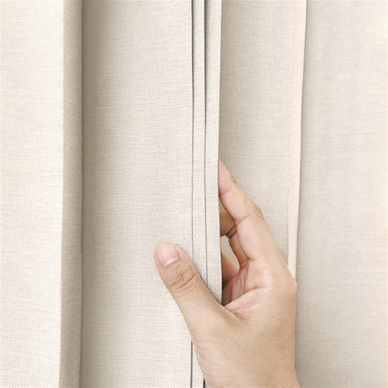 Rideau de Douche Pliable Imperméable, Beige, 80x180cm