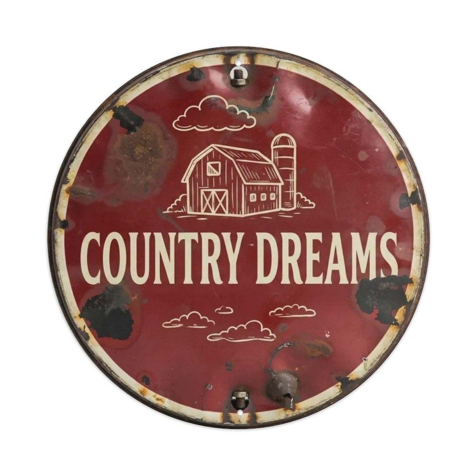 Retro Farm. Metal Tin Sign Plaque