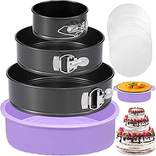 Springform Pan Set of 3 Leakproof Spring Form Pans for Cheesecake, Nonst...