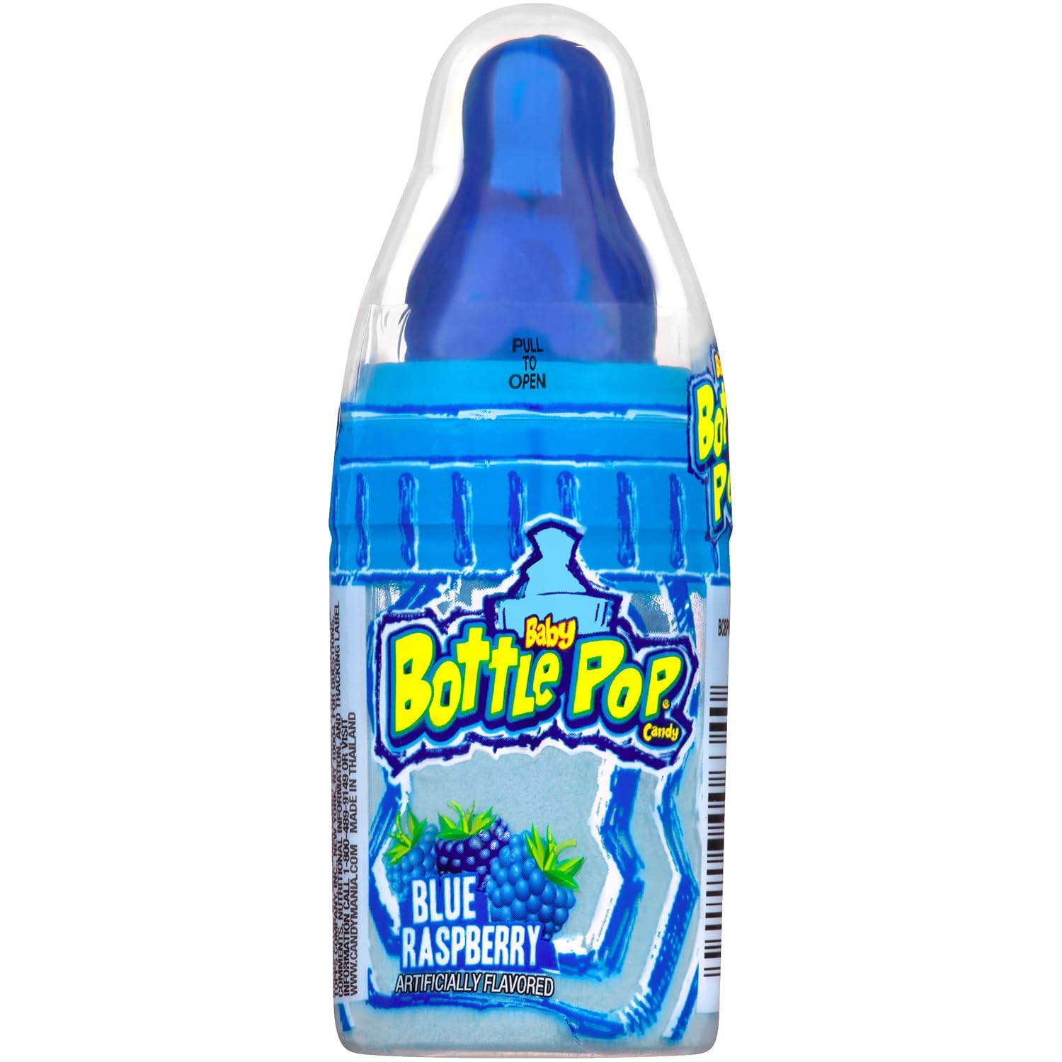Baby Bottle Pop Candy Pink and Blue Lollipops, 20 Ct Bulk Lollipops with Dipping Powder in Assorted Fruity Flavors, Full Size, Individually Wrapped Hard Candy For Gender Reveal & Baby Showers