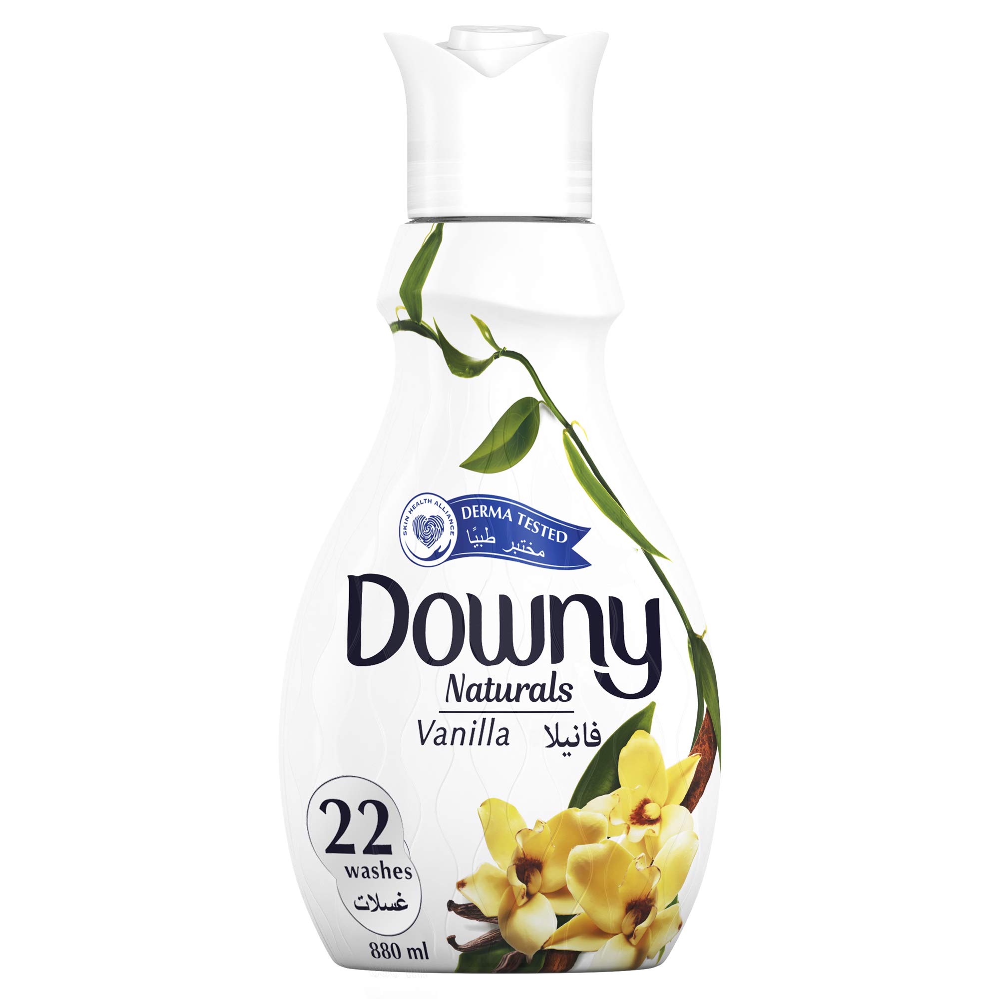 Downy Naturals Concentrate Fabric Softener Vanilla Scent, 880ML