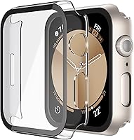 Vista 38 de Misxi - Juego de 2 fundas de policarbonato con protector de pantalla de vidrio templado compatible con Apple Watch Series 3 y Series 2 de 38mm