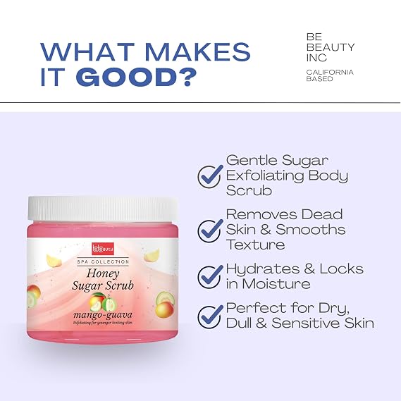 BeBeauty Be Beauty Mango Guava Honey Sugar Scrub 16 oz
