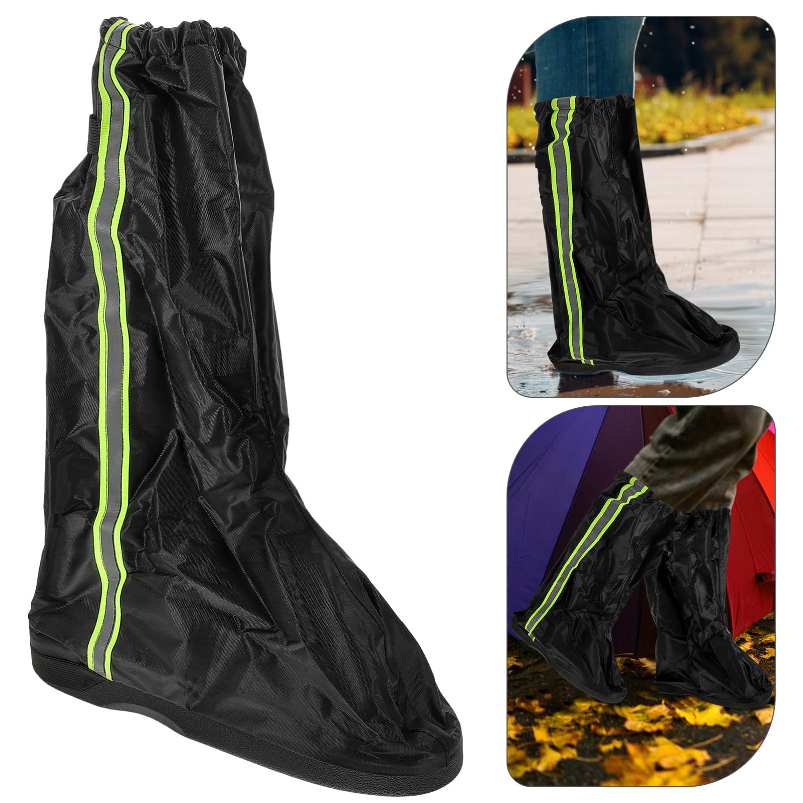 Mikikit Couvre-Chaussures Taille XXL Imperméables en Tissu Oxford Protection Rapide avec Traction pour Hommes et Femmes Cyclisme Activités en Extérieur