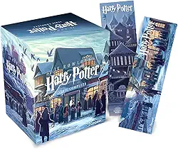 Box Harry Potter Scholastic - castelo (caixa azul): com 02 marcadores