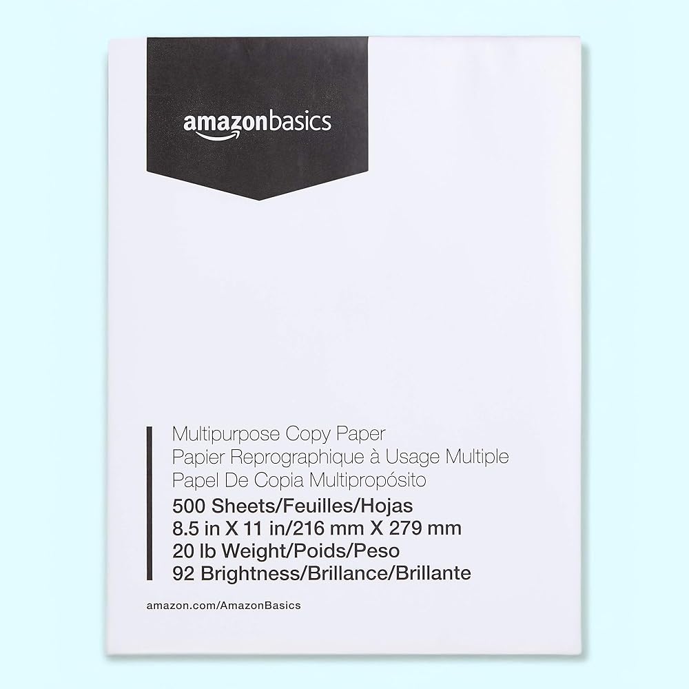 Amazon Basics Multipurpose Printer Paper, 500 Sheets - Deal