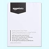 Multipurpose Copy Printer Paper, 8.5 x 11 Inches, 20 lb, 1 Ream, (500 Sheets), 92 Bright, White