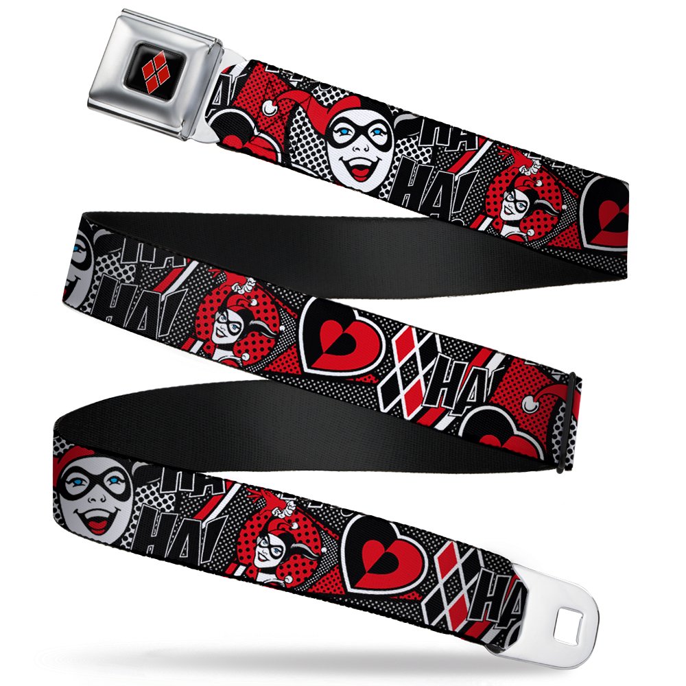 Cinturón de seguridad Buckle-Down con estampado HAHAHA! de Harley Quinn 8