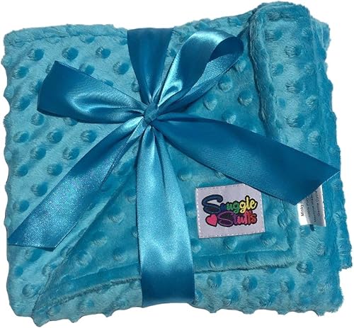 Vista 8 de Manta de bebé suave unisex reversible para niños Minky Dot - (rosa/rosa intenso)