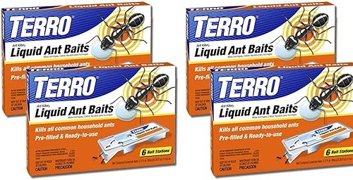 Terro Asesino de hormigas líquido en caja 4 paquetes-6 unidades cada uno