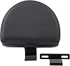 MoKitDora Driver Rider Backrest Sissy Bar Plug-in Back Rest PU Pad for Harley Softail Heritage Fat Boy 2018-up