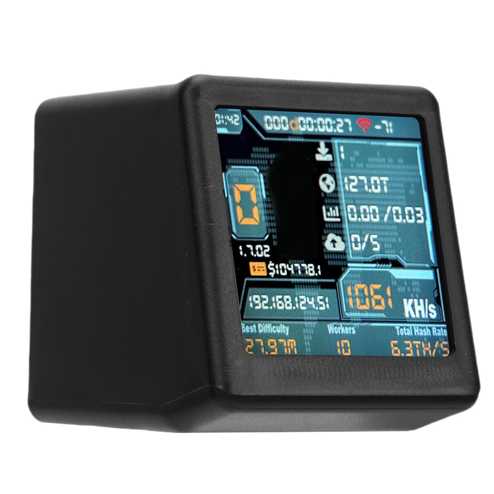 Nerdminer 1060 KH/s Mining Bitcoin, Miner Geringem Stromverbrauch leicht  BTC mit 1,54 Zoll Display, WiFi-Verbindung, USB C Power, Ideal für Home  Mining: Amazon.de: Elektronik & Foto