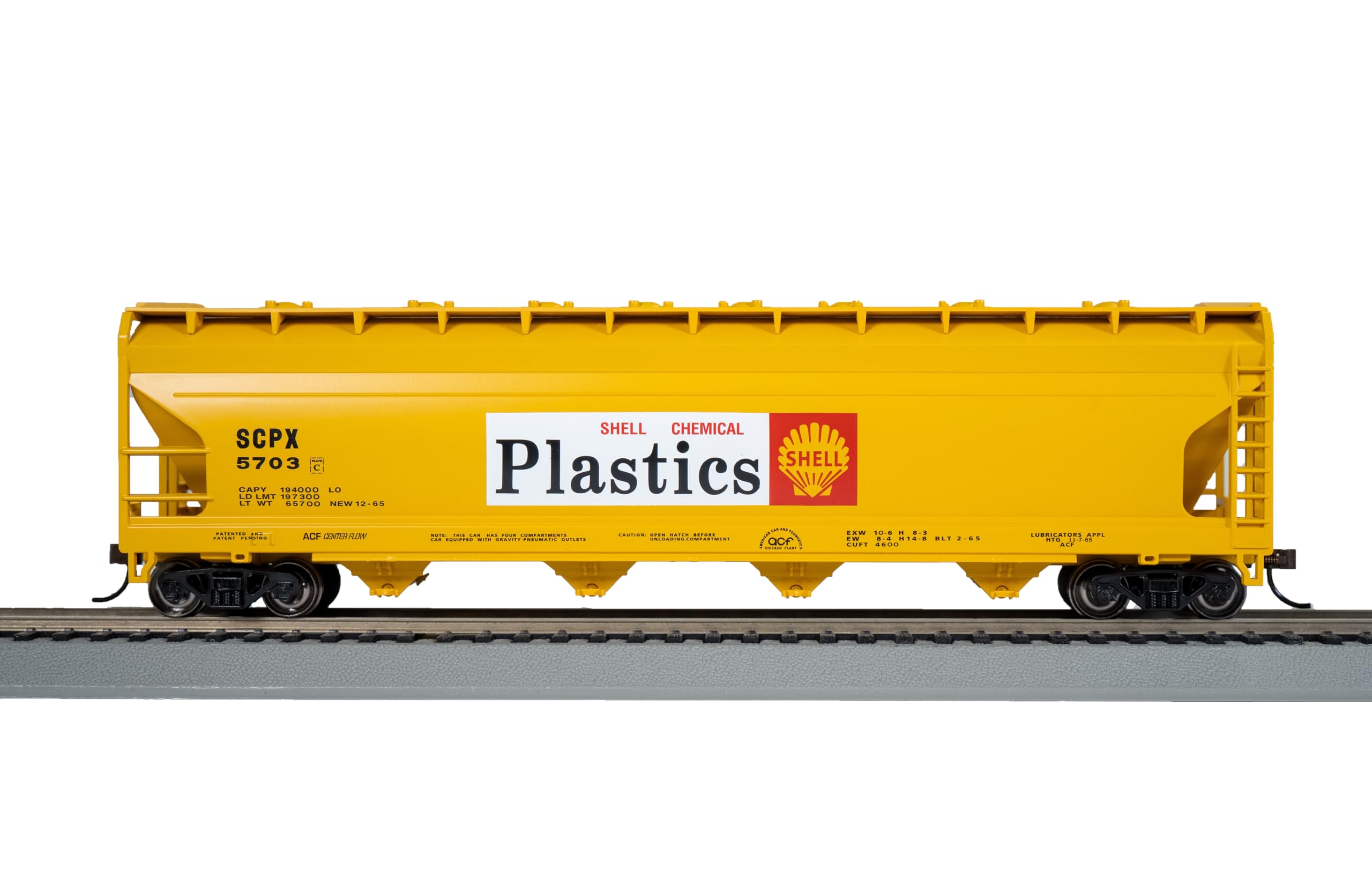 Bachmann Trenes - Tolva de Flujo Central ACF de 56' - Shell - Escala HO