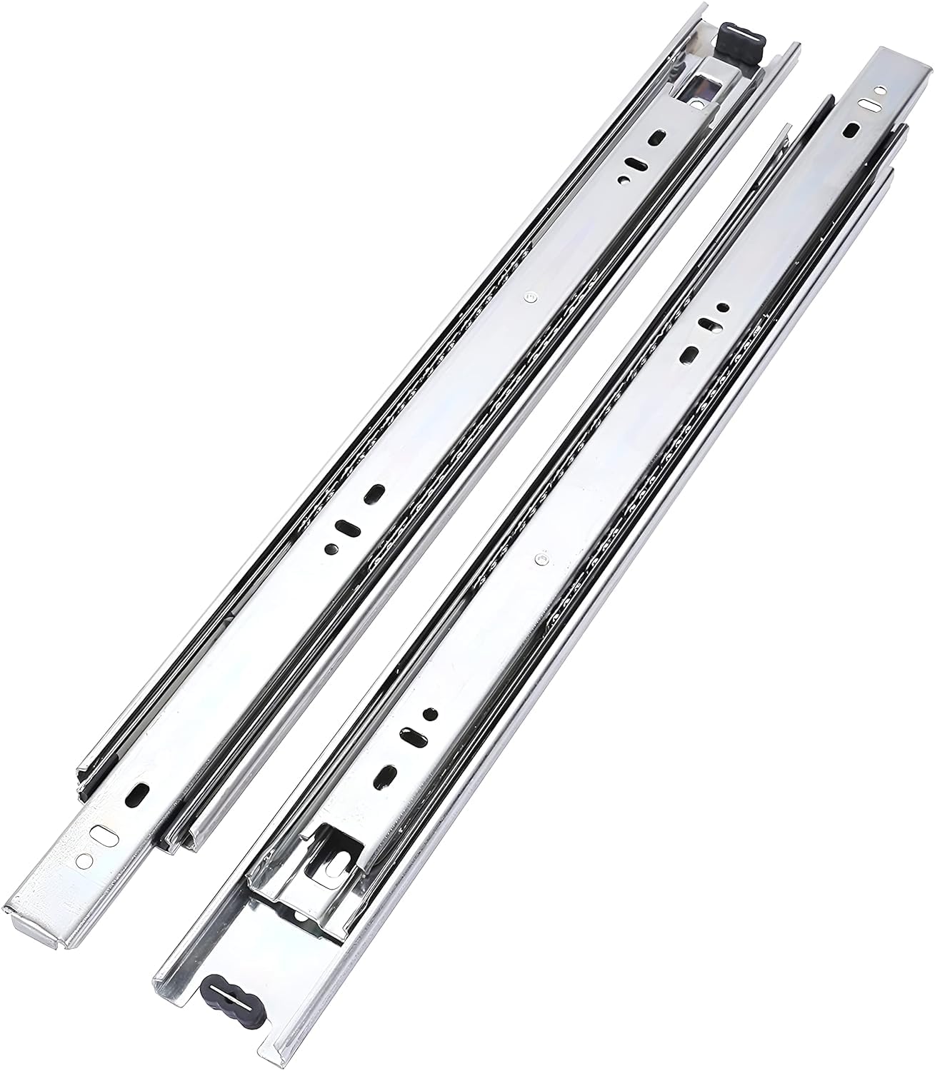 Heavy Duty Stainless steelTelescopic Channel 53MMN 3 Full Extension Ball Bearing Drawer Slides for Kitchen Cabinet and Wardrobe Length (30 Inch)-image-33