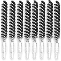 Vista 15 de Cepillo de limpieza de pistola de cerdas de nailon para pistola de rifle 8-32 5-16 hilo (calibre .177-blanco)