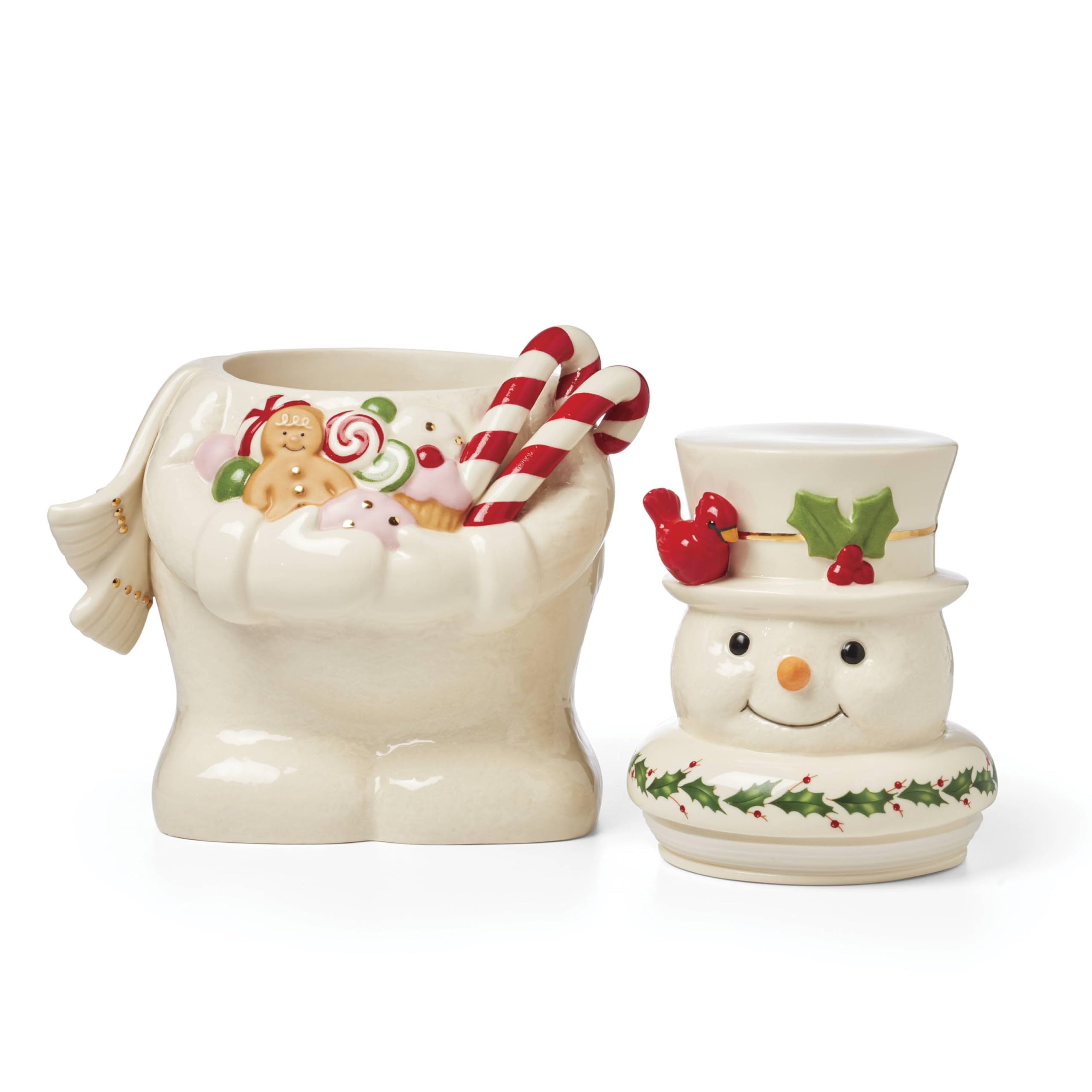 Amazon.com: Lenox Happy Holly Days Christmas Snowman Cookie Jar Amazon.com: Lenox Happy Holly Days Christmas Snowman Cookie Jar