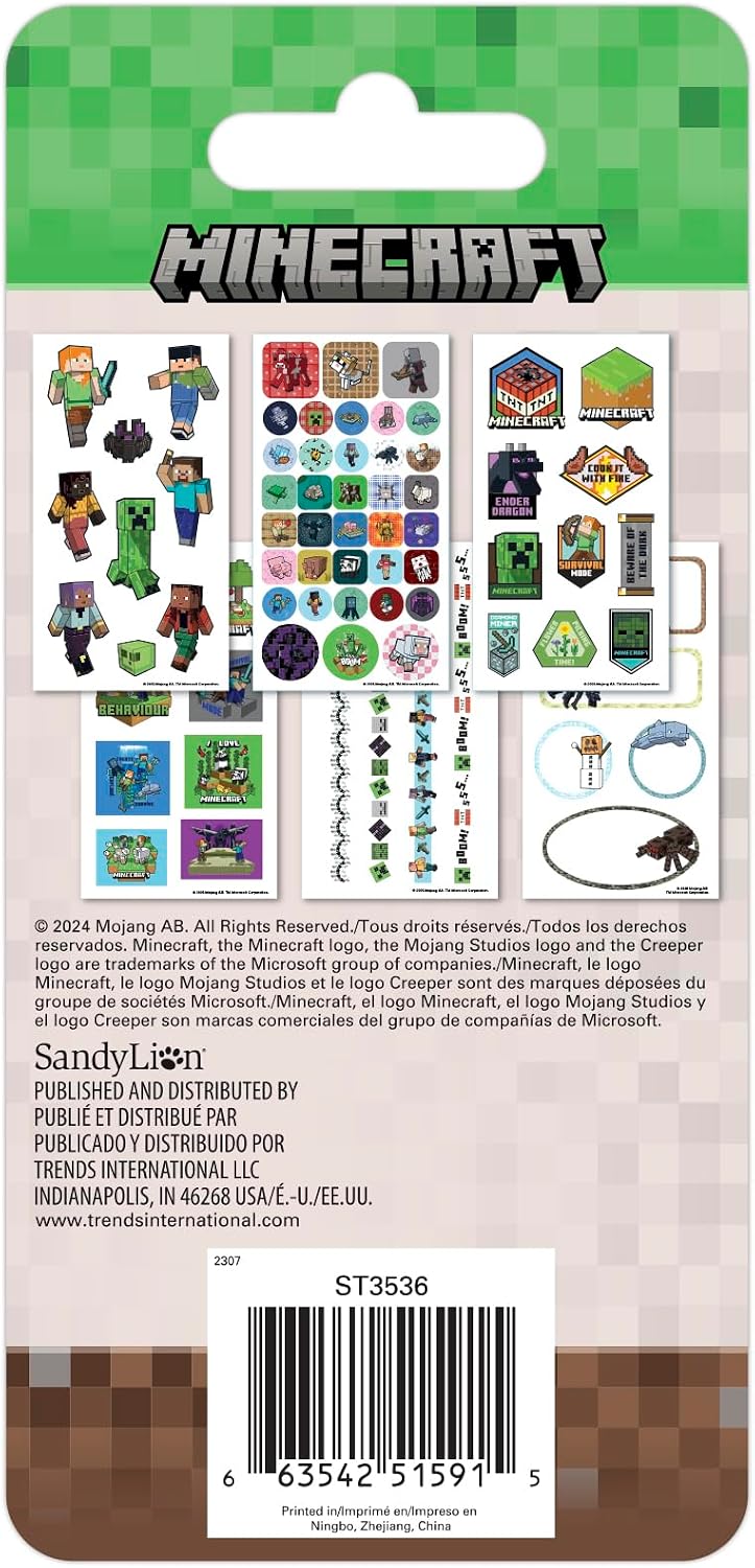 Minecraft Mini Sticker Slim Flip Pad - 6 Page image 2