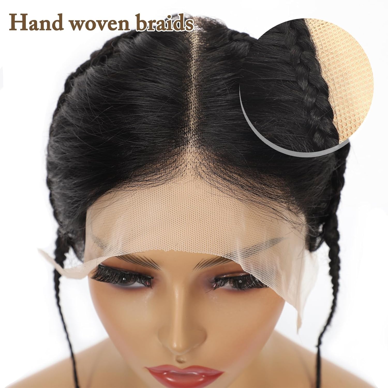 13x4 Lace Frontal Closure Glueless Human Hair Gele Turban Frontal Hd Lace Afro Twist Braids Lace Hairline Topper Glueless Gele Style Piece Pre-Braid Human Hair Frontal Natural Black Hairline