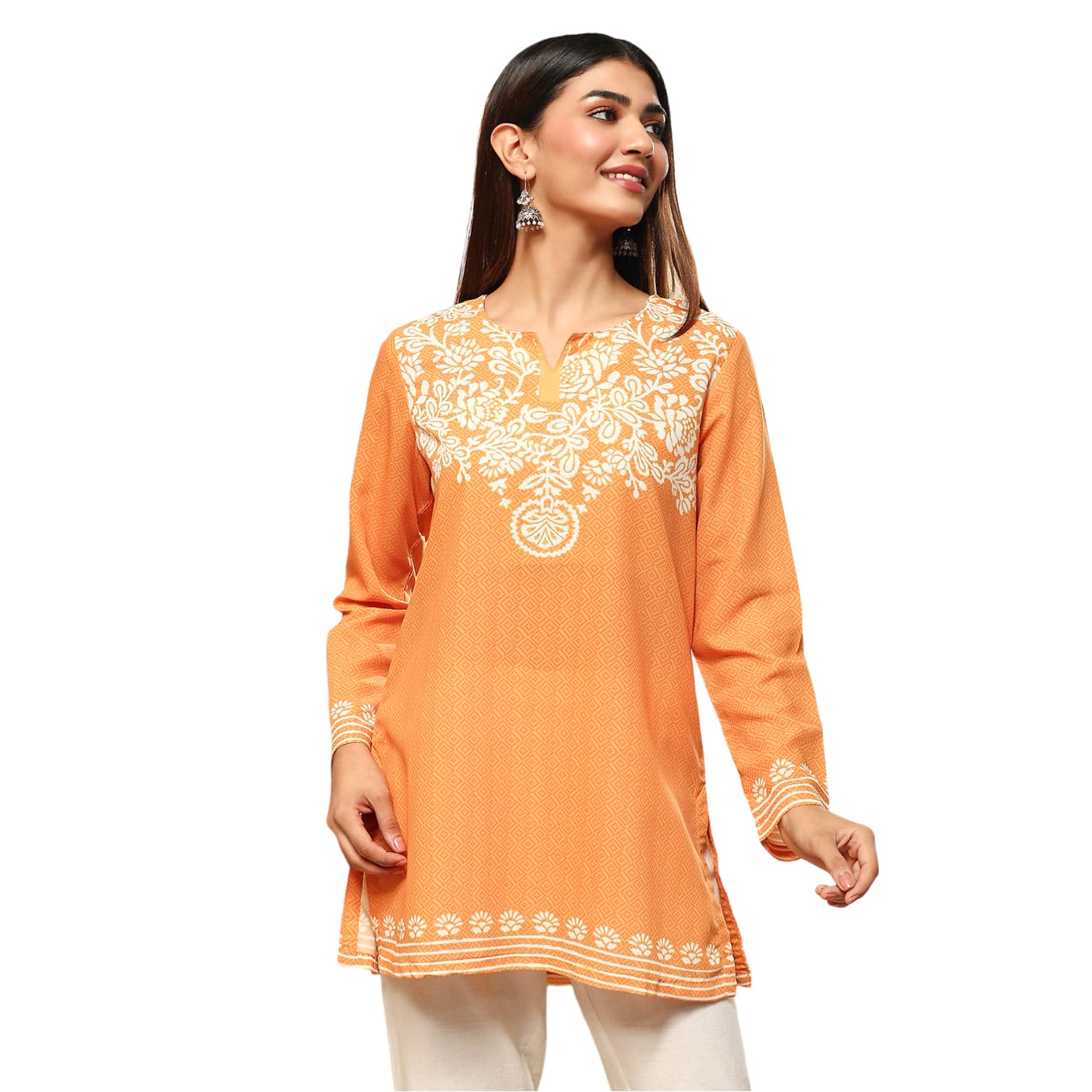 biba Women Polyester Straight Printed Kurti-picture-37