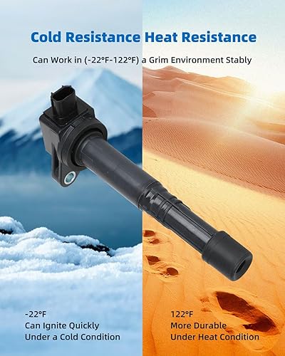 Vista 2189 de ECCPP DG500 6 bobinas de encendido con 6 bujías de iridio 3951 para Ford para Mazda para Mercury 500 Freestyle para Mariner Taurus Escape Tribute