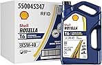 Shell Rotella T6 Full Synthetic 5W-40 Motor Oil, 1 Gallon (3 Pack)