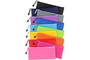 Tamaki 12 Pack Zipper Pencil Pouch Pencil Bags, Zipper Pencil Pouches Bulk,...