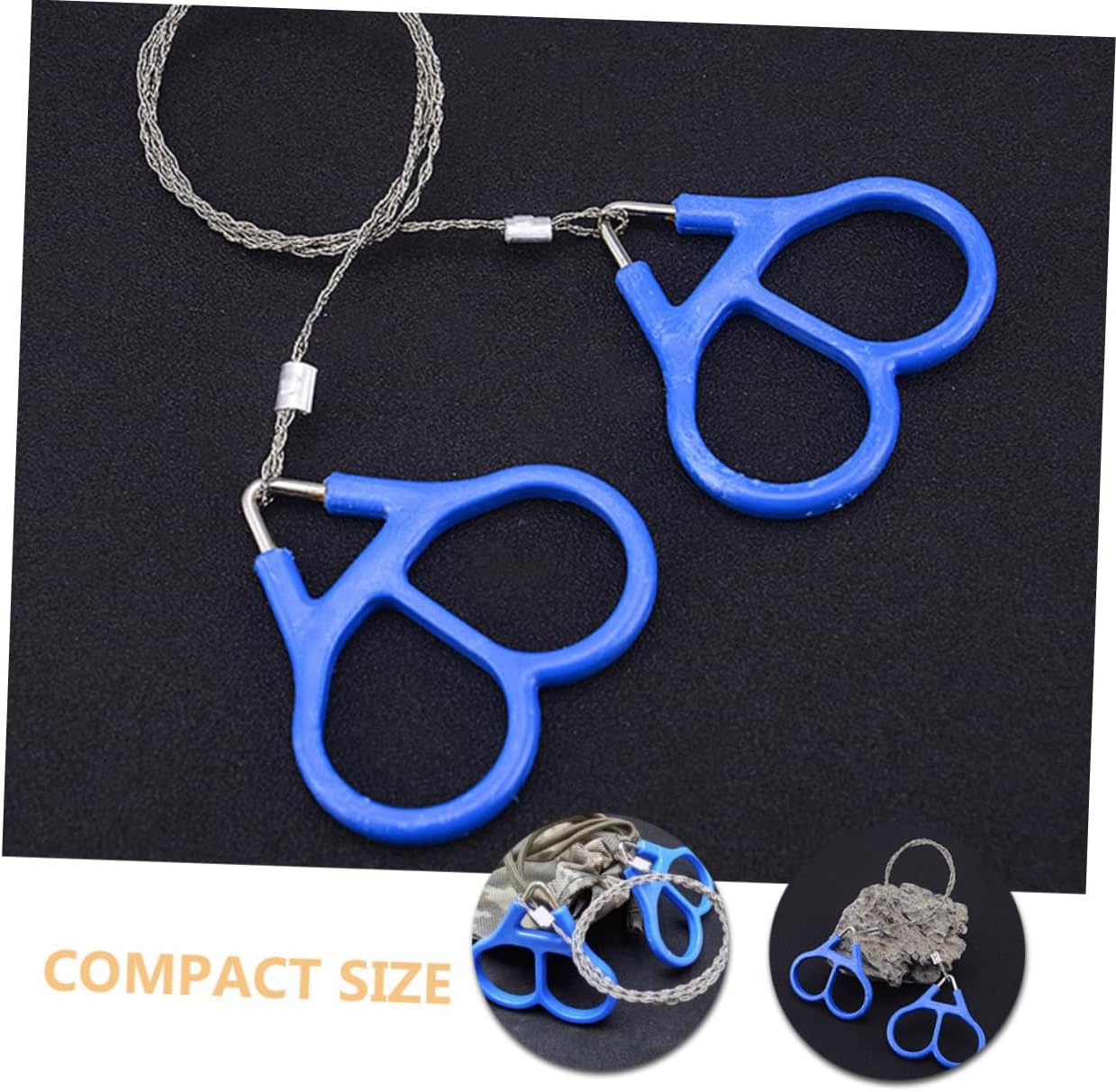 4pcs Stainless Steel Wire Saws for Outdoor Activities Emergency Survival Cutting Tools for Campers and Gardeners Flexible Fine Serration for Efficient Use