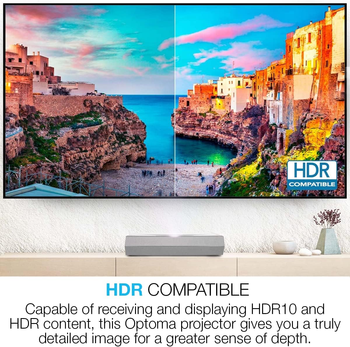 Buy Optoma CinemaX D2 Black True 4K UHD Laser Projector for Home