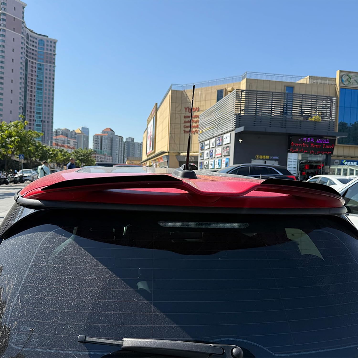 Car Rear Spoiler Lip Roof Wing for Mini Cooper JCW F55 F56 2014-2024 Black