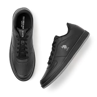U.S. Polo Assn. Men REIN 2.0 Black Sneaker-(UK7)(US8)(2FD24280Z01)