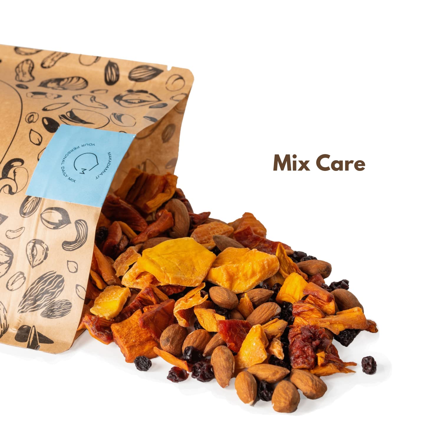 Makadamia - Bundle Benessere BS 230g - Care Mix, Mix Risveglio, Mix Wellness, Porta Snack