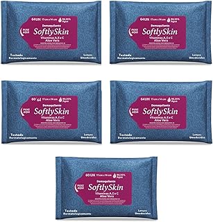 320Un Lenço Demaquilante Umedecido Softly Skin c/Vitaminas