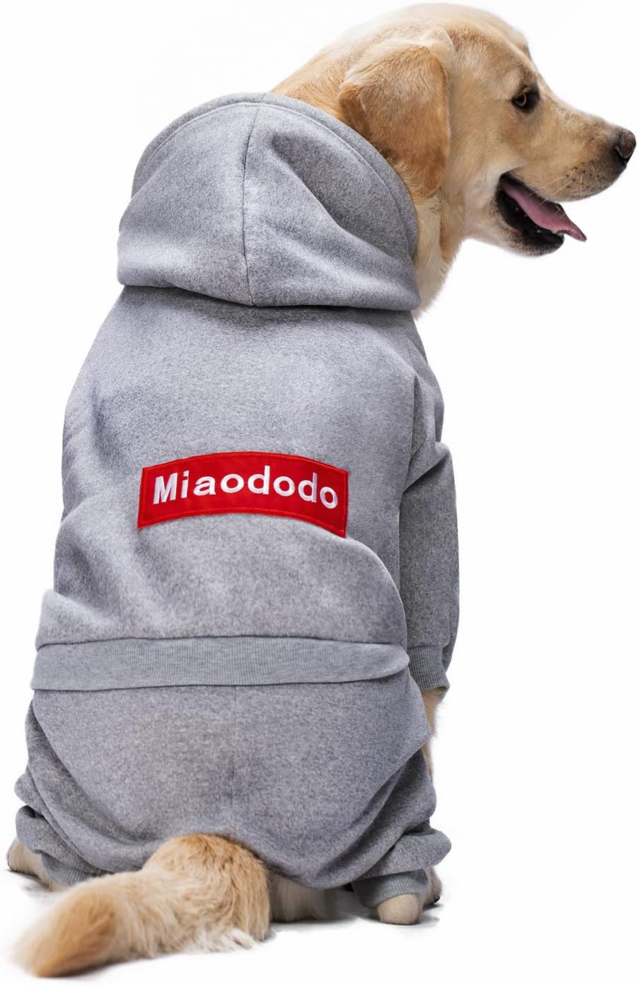 Halloween Dog Sweatshirt Dog Hoodies with Pocket Winter,Fleeced Dog Clothes for Medium Large Dogs, Pullover Hooded Sweatshirt Hoodie Plain Grey Halloween Dog Costume