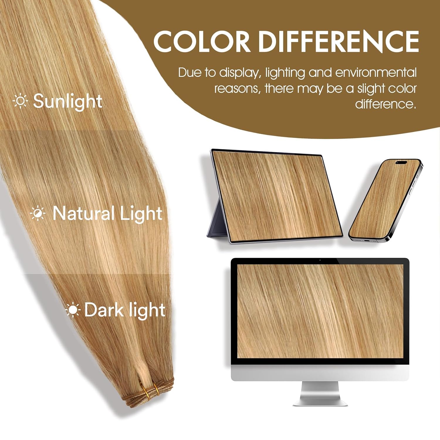 Sew in Hair Extensions Real Human Hair, 22 Inch 110g Double Weft Straight Remy Hair, Ash Blonde Highlighted Bleach Blonde (613) Weave Bundles for Women