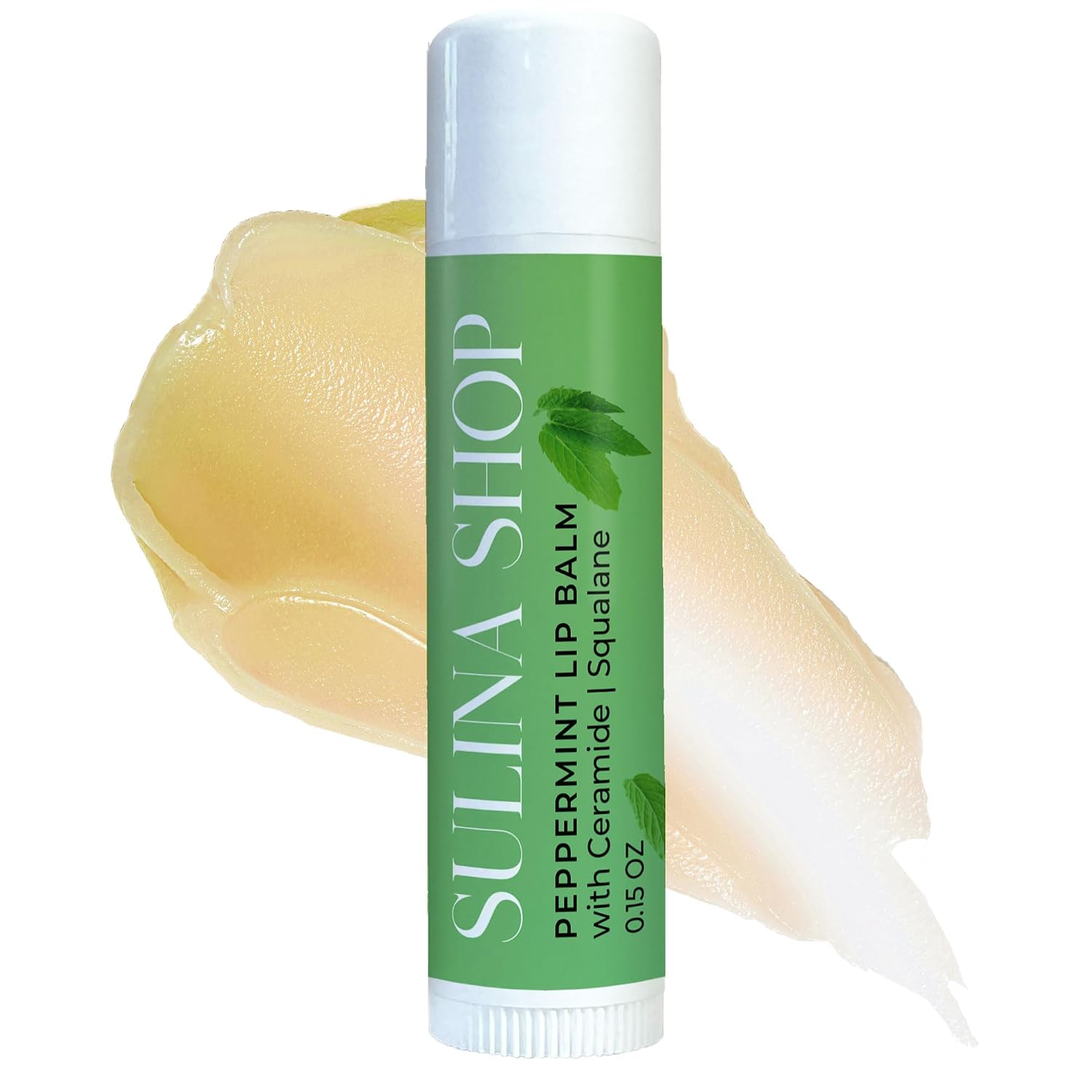 Sulina Shop Natural Lip Balm, Deep Hydration, Peppermint