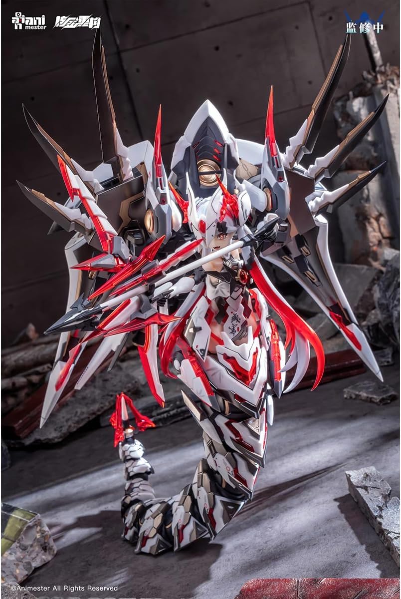 Amazon | LEBOO 核金重構「紫微星·白」 白蛇機娘 1/12 塗装済み
