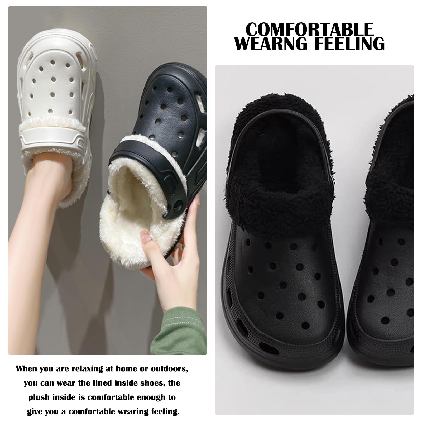 2 Pair Croc Liners, Croc Socks, Fluffy Croc Inserts, Croc Inserts