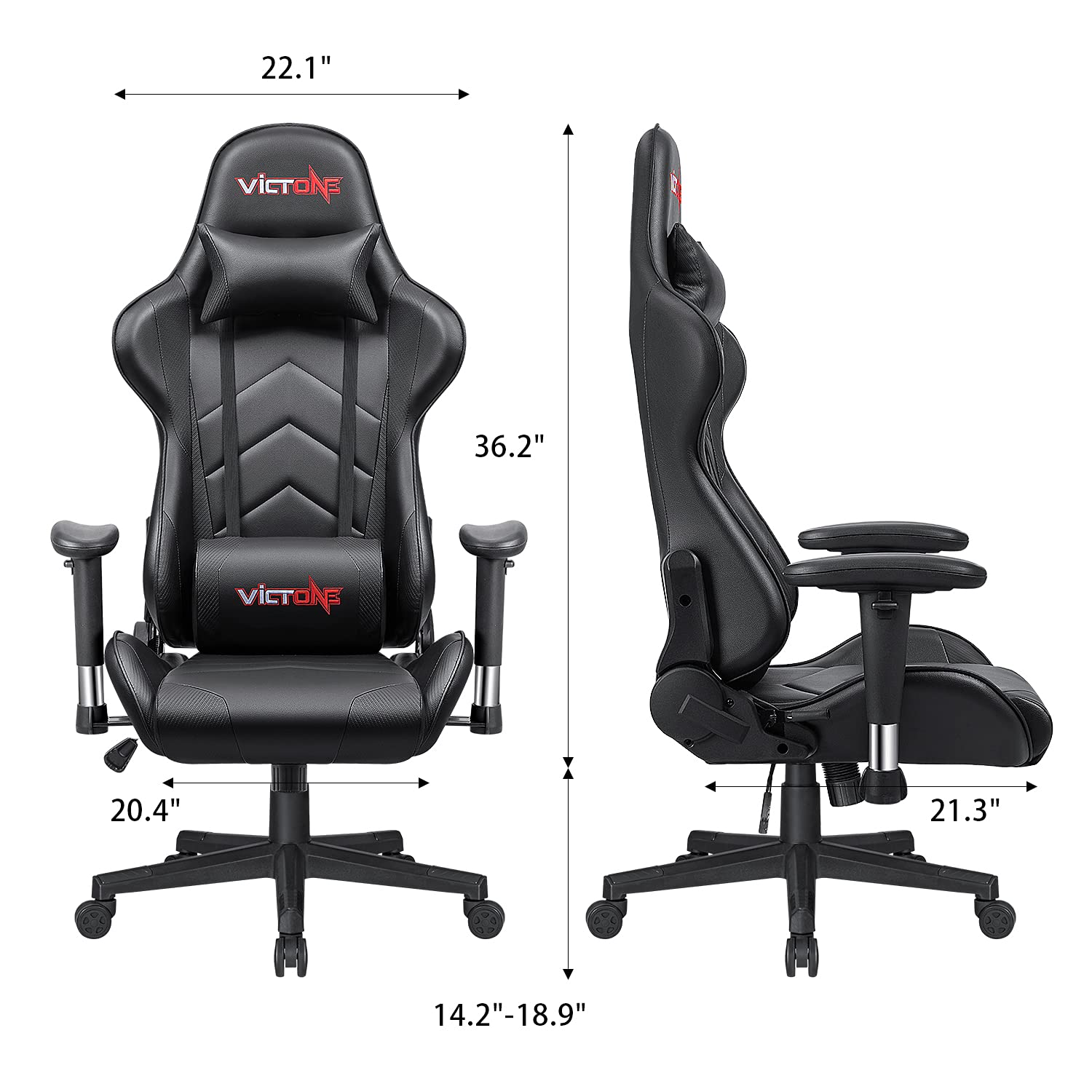 Amazon.com: VICTONE 電競椅人體工學通風加熱辦公椅高背PC 電腦椅大